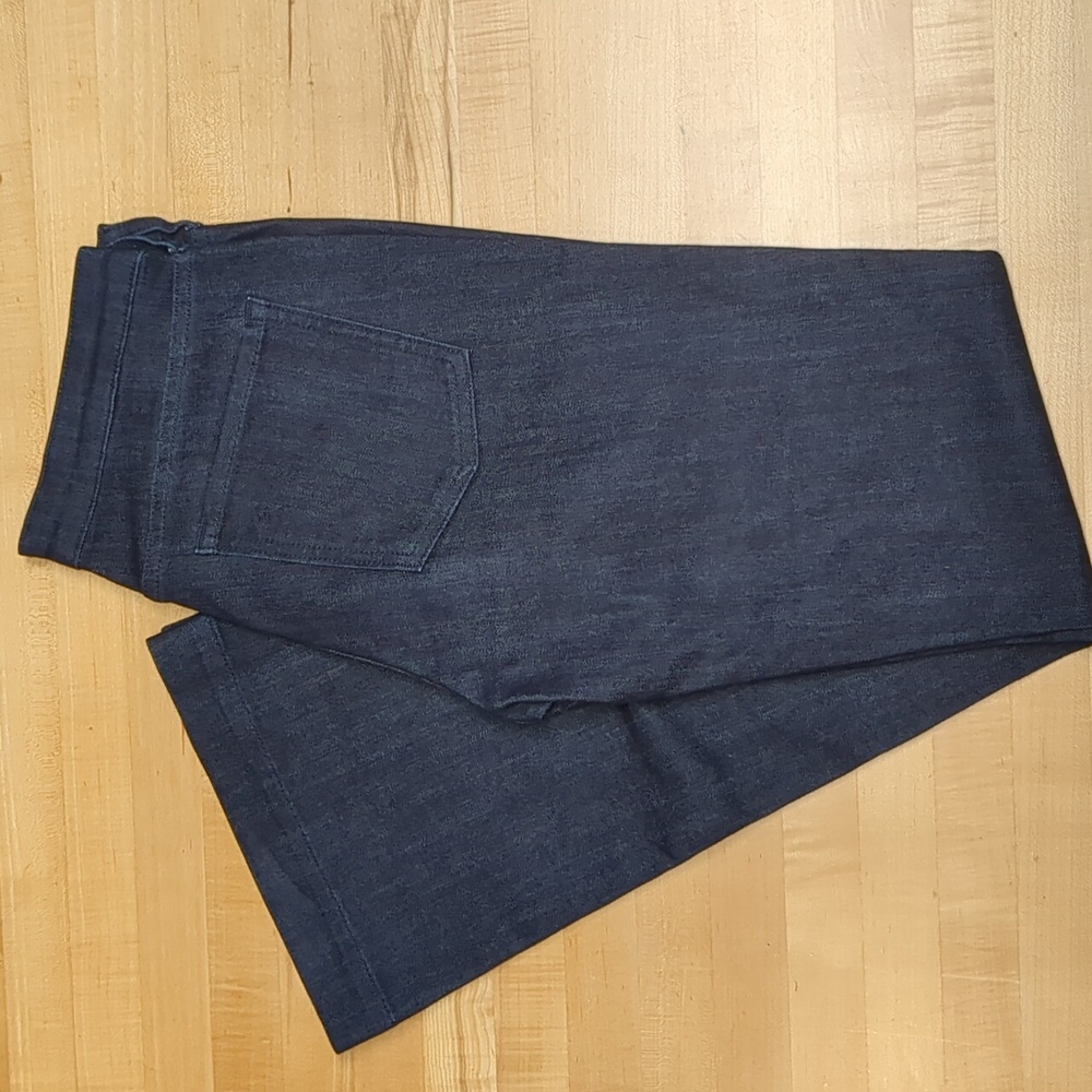 Gap factory mid-rise trouser jean dark rinse size 4 R
